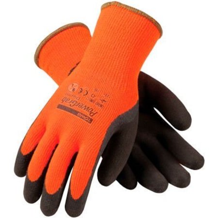 PIP PIP® 41-1400/L PowerGrab„¢ Thermo Cold Protection Hi-Vis Acrylic Terry Glove Latex Coat L 41-1400/L